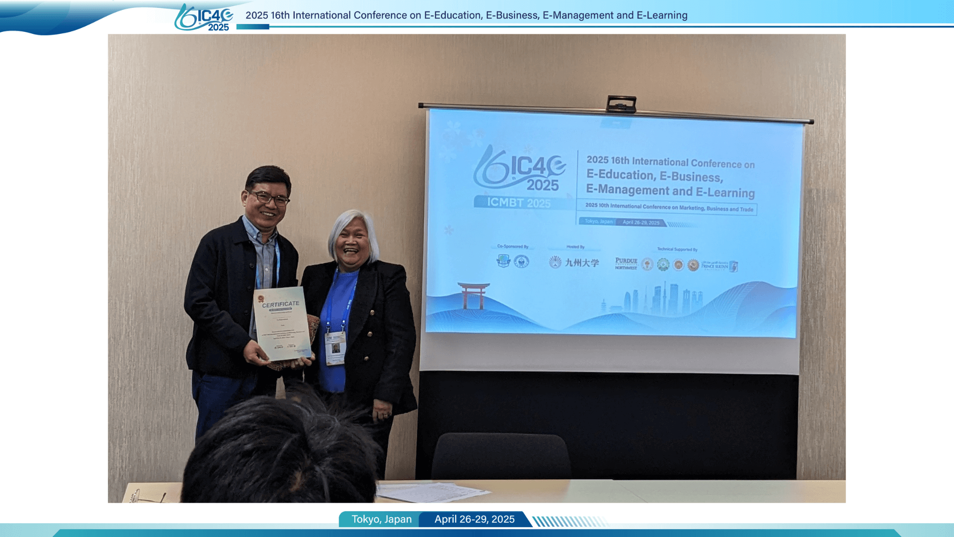 Best Presentation Award Winner - Onsite Session 16